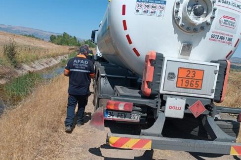 Bingöl’de LPG yüklü akaryakıt