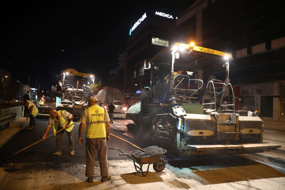 Bursa Ankara yolunda gece mesaisi - Marmara Bölge: Balıkesir Son Dakika Haberleri ile Hava Durumu