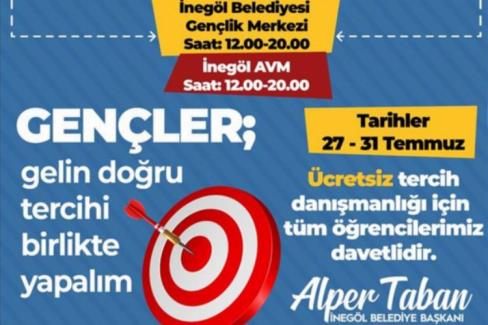 Bursa İnegöl’de öğrencilere ücretsiz YKS danışmanlığı