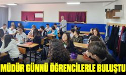 MÜDÜR GÜNNÜ ÖĞRENCİLERLE BULUŞTU