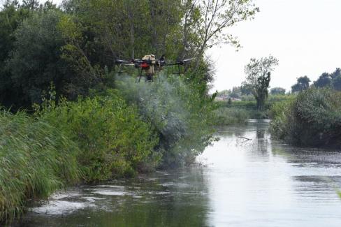 Bursa’da drone ile sinek avı