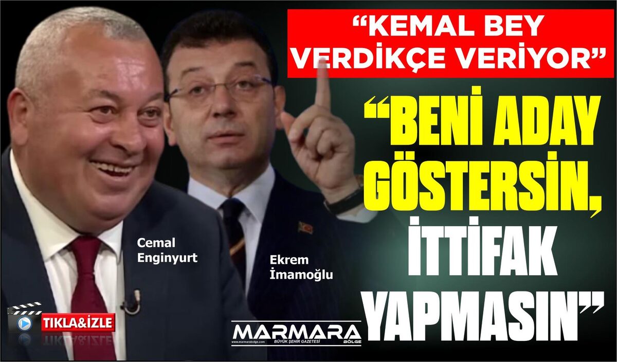 CEMAL ENGİNYURT İBB ADAYLIĞINA TALİP OLDU 