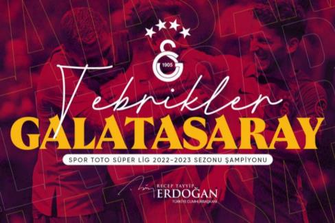 CUMHURBAŞKANI ERDOĞAN’DAN GALATASARAY’A TEBRİK