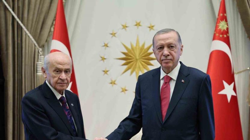 Cumhurbaşkanı Erdoğan, MHP Genel Başkanı Bahçeli ile görüştü