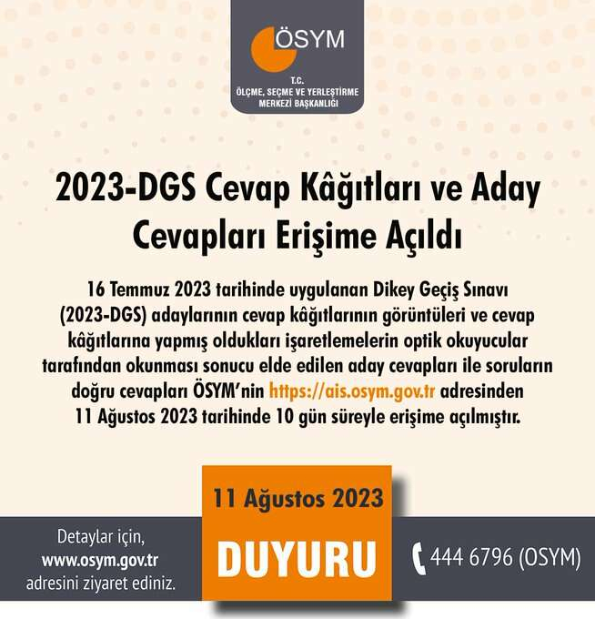 DGS sonuclari 10 gunlugune erisime acildi - Marmara Bölge: Balıkesir Son Dakika Haberleri ile Hava Durumu