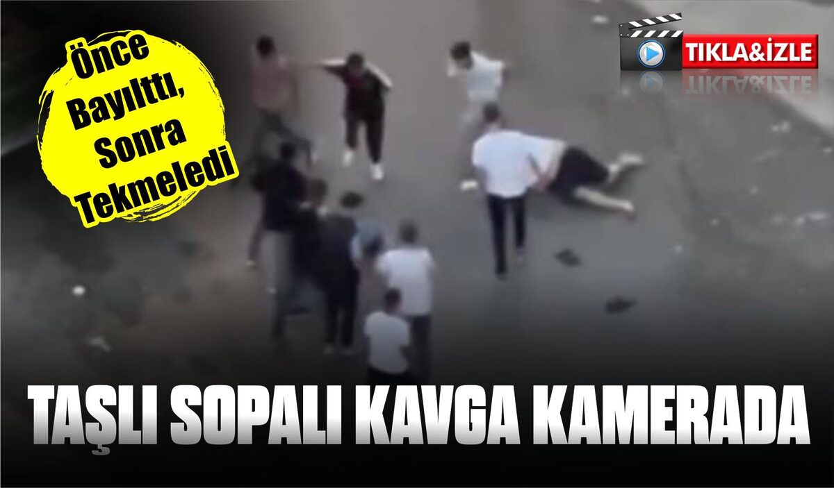 Dehşet Anları Kamerada: Sopayla başına Vurup Bayılttı, Yerde Tekmeledi