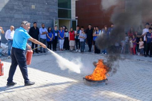 Diyarbakır İtfaiyesi’nden yangın tatbikatı