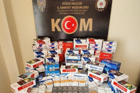 Düzce’de kaçak tütün mamülleri denetimi yapıldı