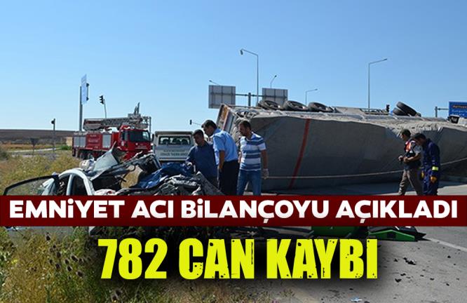 EMNİYET ACI BİLANÇOYU AÇIKLADI: 782 CAN KAYBI