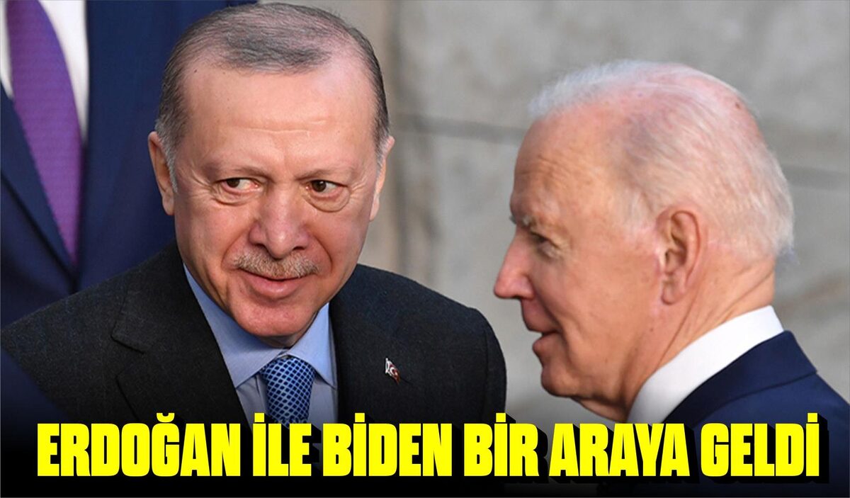 ERDOĞAN İLE BİDEN NATO ZİRVESİNDE BİR ARAYA GELDİ