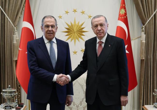 ERDOĞAN LAVROV İLE BULUŞTU