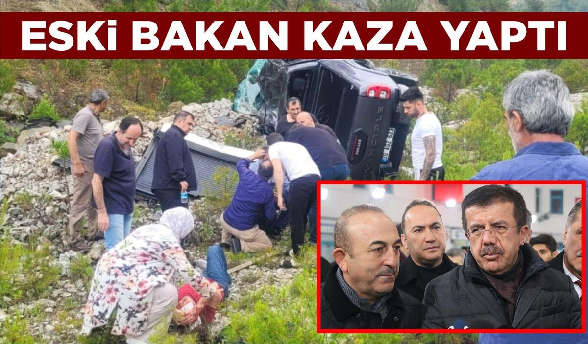 ESKİ BAKAN KAZA YAPTI