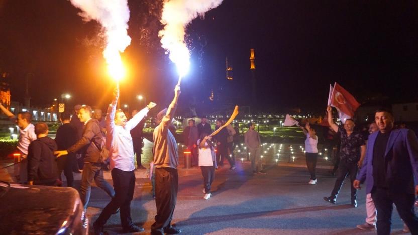 Edirne’de Cumhurbaşkanı Erdoğan coşkusu