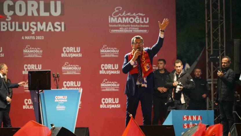 Ekrem İmamoğlu, Çorlu Buluşması’nda halka seslendi