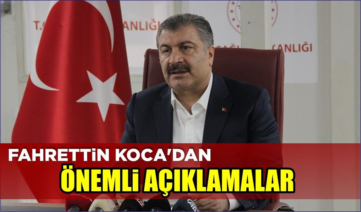 FAHRETTİN KOCA’DAN ÖNEMLİ AÇIKLAMALAR