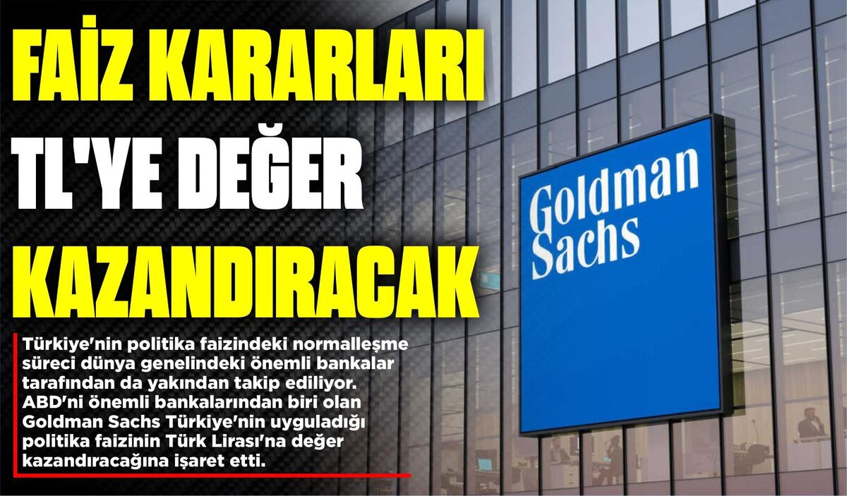 Goldman Sachs tarafından hazırlanan