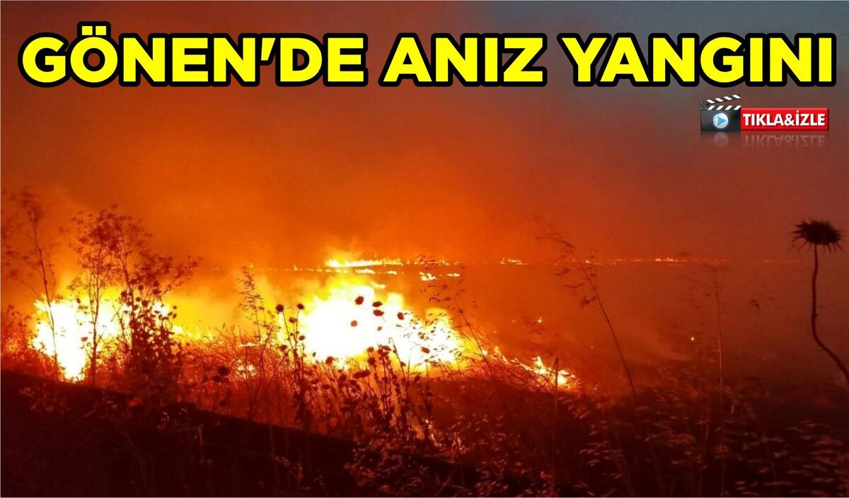 GÖNEN’DE ANIZ YANGINI