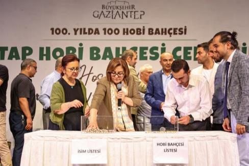 Gaziantep'te 5'ncü Hobi Bahçeleri kuraları çekildi