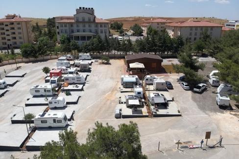 Gaziantep'te karavan konaklama alanı açıldı