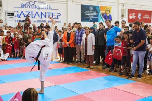 Gaziantep’te yaz spor okullarına yoğun ilgi