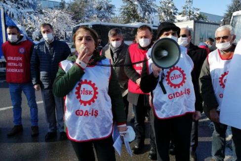 DİSK’e bağlı Gıda-İş Sendikası,