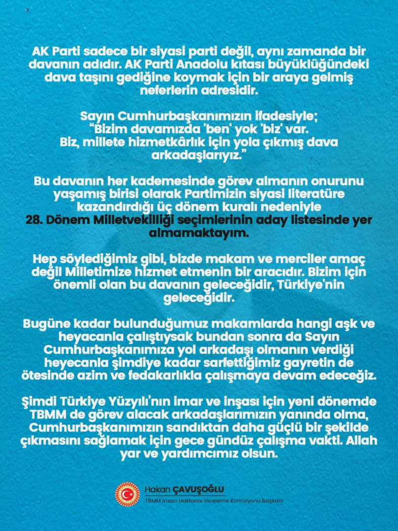 Hakan Cavusoglundan aday listesi aciklamasi - Marmara Bölge: Balıkesir Son Dakika Haberleri ile Hava Durumu