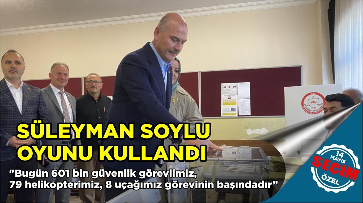 İçişleri Bakanı Süleyman Soylu,