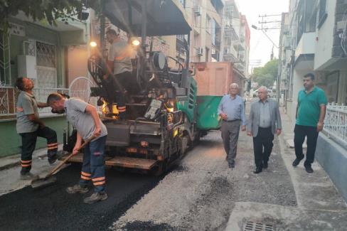 İzmir Karabağlar’da asfalt denetimi