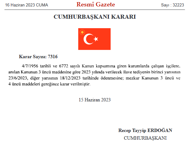 KAMU ISCILERININ ALACAGI EK TEDIYE TARIHLERI BELLI OLDU - Marmara Bölge: Balıkesir Son Dakika Haberleri ile Hava Durumu