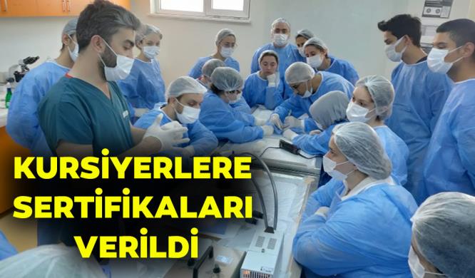 KURSİYERLERE SERTİFİKALARI VERİLDİ