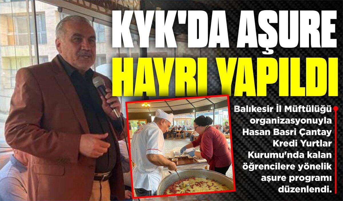 KYK’DA AŞURE HAYRI YAPILDI