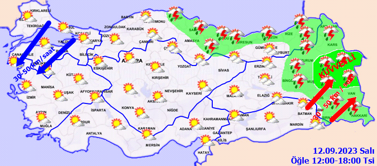 Karadeniz ve Doguya kuvvetli yagis uyarisi - Marmara Bölge: Balıkesir Son Dakika Haberleri ile Hava Durumu