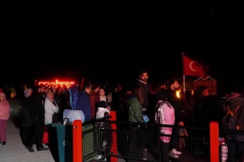 Kayseri Erciyes'te meteor yağmuru coşkusu