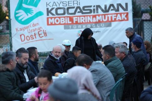 Kayseri Kocasinan'dan kardeş Türkoğlu’na ziyaret