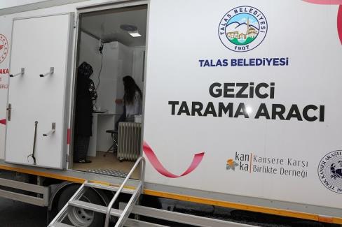 Kayseri Talas’ın ‘gezici kanser tarama aracı’ yollarda