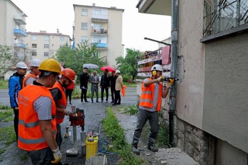 Kayseri Talas’ta karot mesaisi