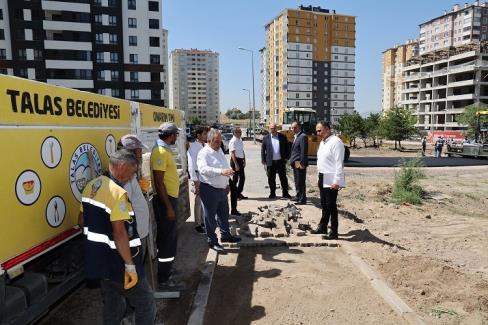 Kayseri Talas’ta onarım timi iş başında