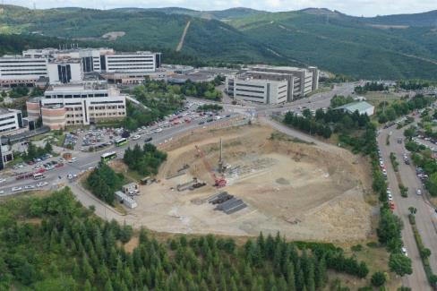 Kocaeli’de Umuttepe Cami ve otoparkında temel hazırlığı