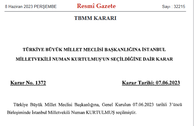 Kurtulmusun yeni gorevi Resmi Gazetede - Marmara Bölge: Balıkesir Son Dakika Haberleri ile Hava Durumu