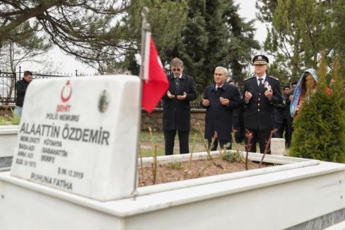 Kütaya’da Polis ve Hava Şehitleri unutulmadı