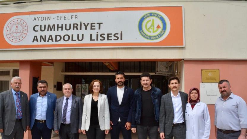 MHP Milletvekili Adayı Depboylu, mezun olduğu liseye gitti