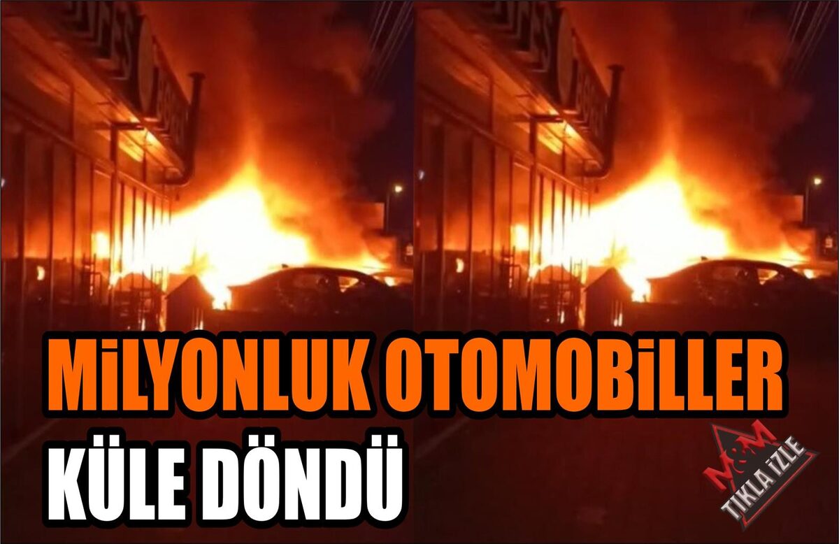 MİLYONLUK OTOMOBİLLER KÜLE DÖNDÜ