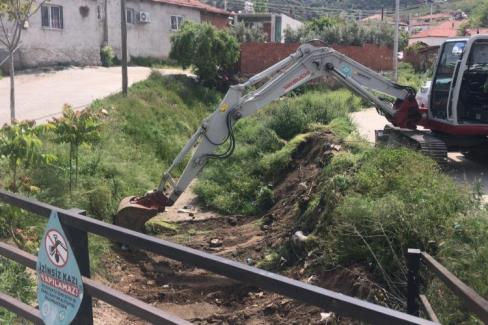 Manisa Gölmarmara’da taşkınlara karşı tedbir