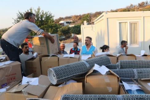 Manisa Saruhanlı’da yangının yaraları sarılıyor