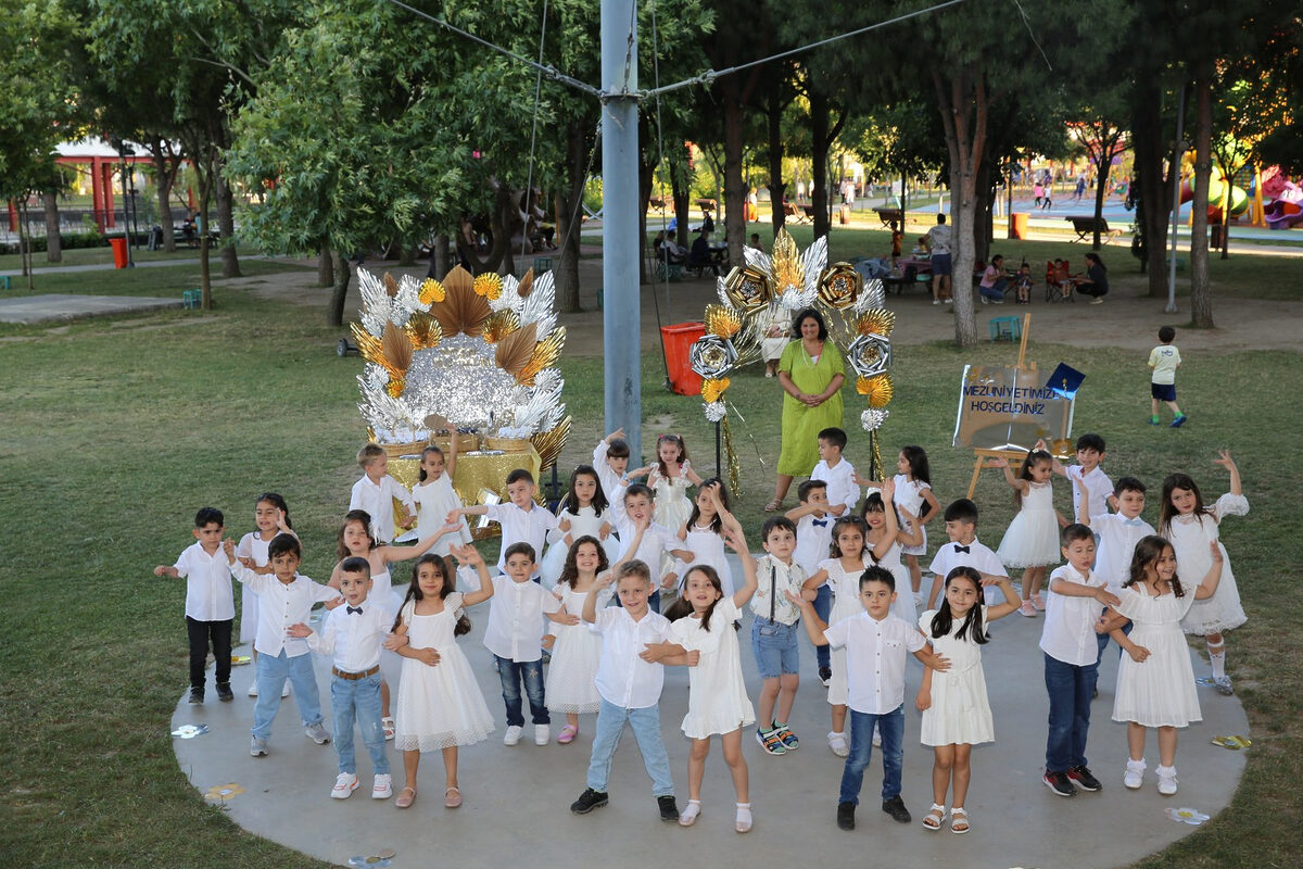 Manisa’da minik öğrencilerin kep heyecanı