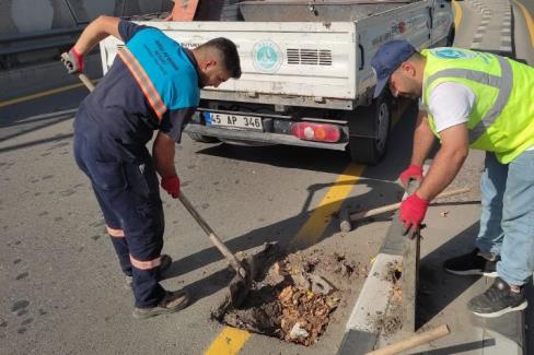 Manisa’da yağışlı havaya karşı önlem