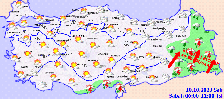 Meteorolojiden 12 il icin kuvvetli uyari - Marmara Bölge: Balıkesir Son Dakika Haberleri ile Hava Durumu