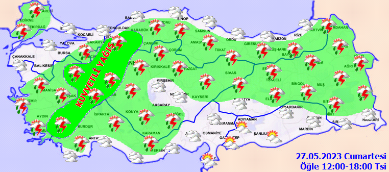 Meteorolojiden 12 ile sel firtina uyarisi - Marmara Bölge: Balıkesir Son Dakika Haberleri ile Hava Durumu