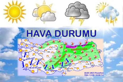 Meteoroloji’den 3 bölgeye turuncu uyarı