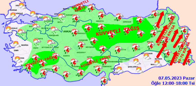 Meteorolojiden dolu kuvvetli yagis ve firtina uyarisi - Marmara Bölge: Balıkesir Son Dakika Haberleri ile Hava Durumu